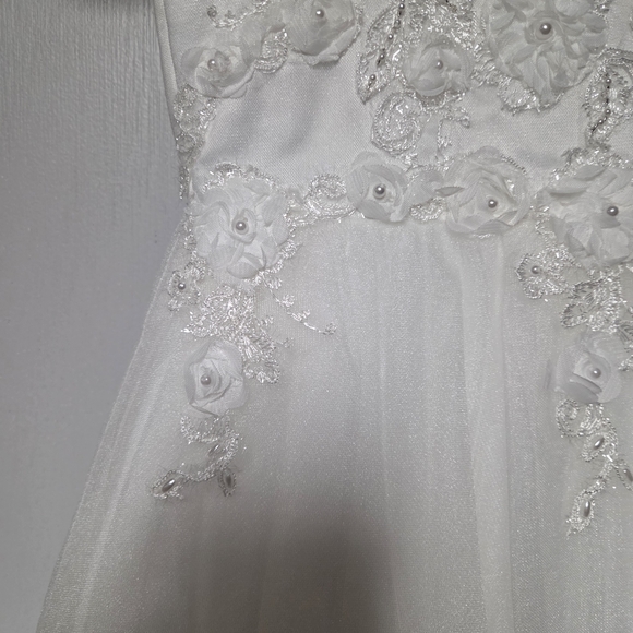 Princess Daliana Communion/Flower Girl Dress With Matching Veil And Fur Cape - Picture 5 of 16